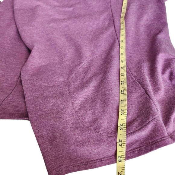 LOGO Lounge Lori Goldstein Open Front Waterfall Cardigan Jacket Size M Purple - Picture 9 of 12